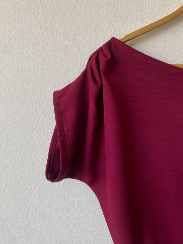 Blusa Lena borgoña