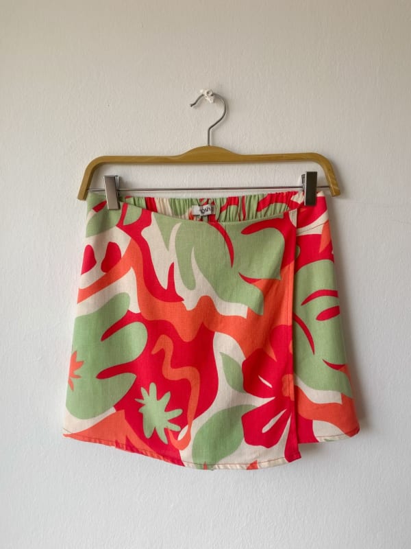 Falda short Barbados tropical