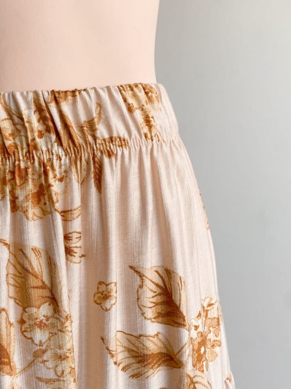 Falda tiempos print amarillo