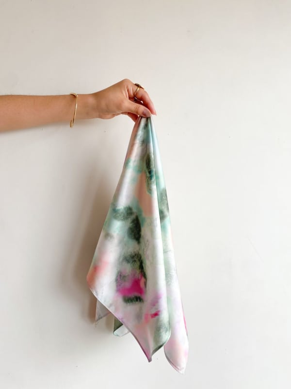 Pañuelo print verde