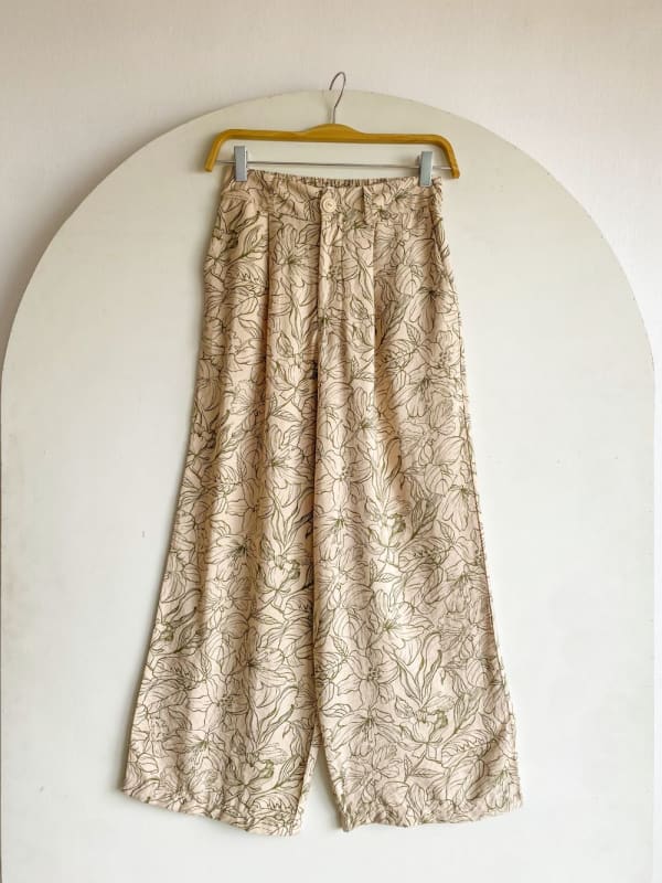 Pantalon Mónaco flores verde