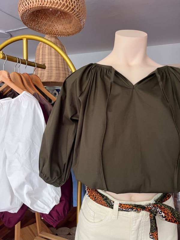 Blusa Nube verde militar