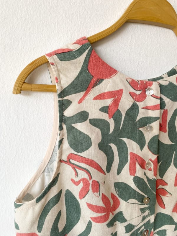 Top Barbados print verde