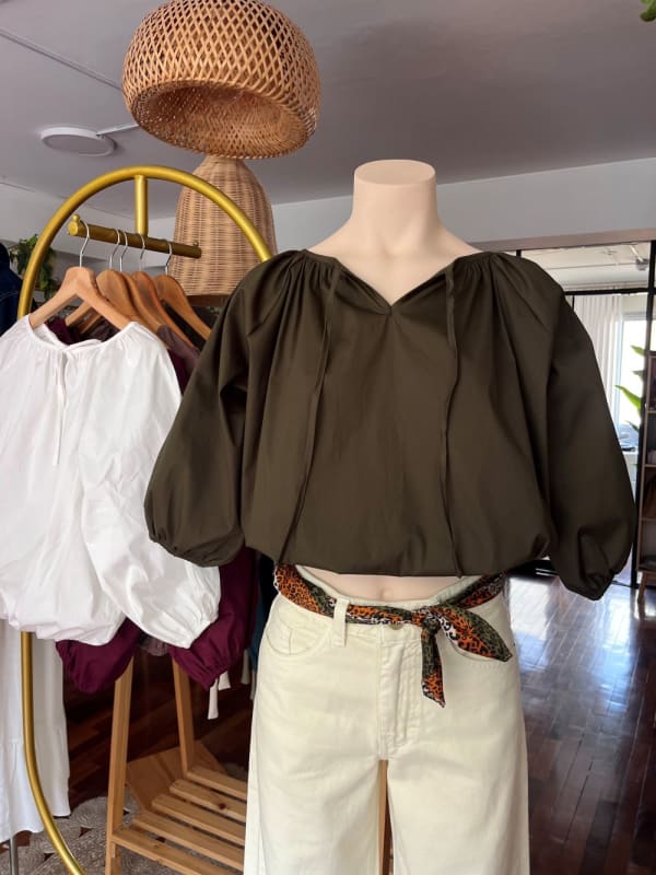 Blusa Nube verde militar