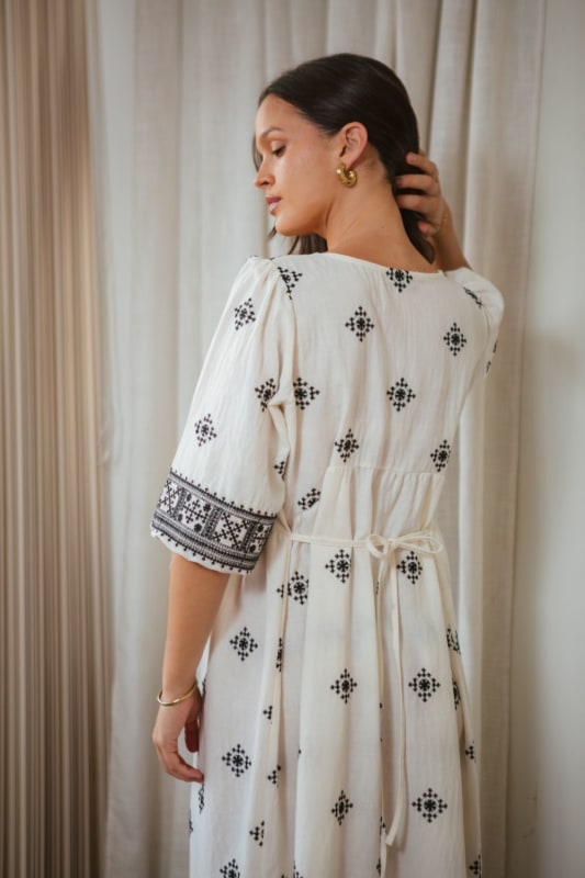 Vestido Helena perla