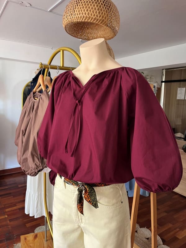 Blusa Nube vino