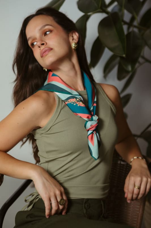Top Lorenza verde