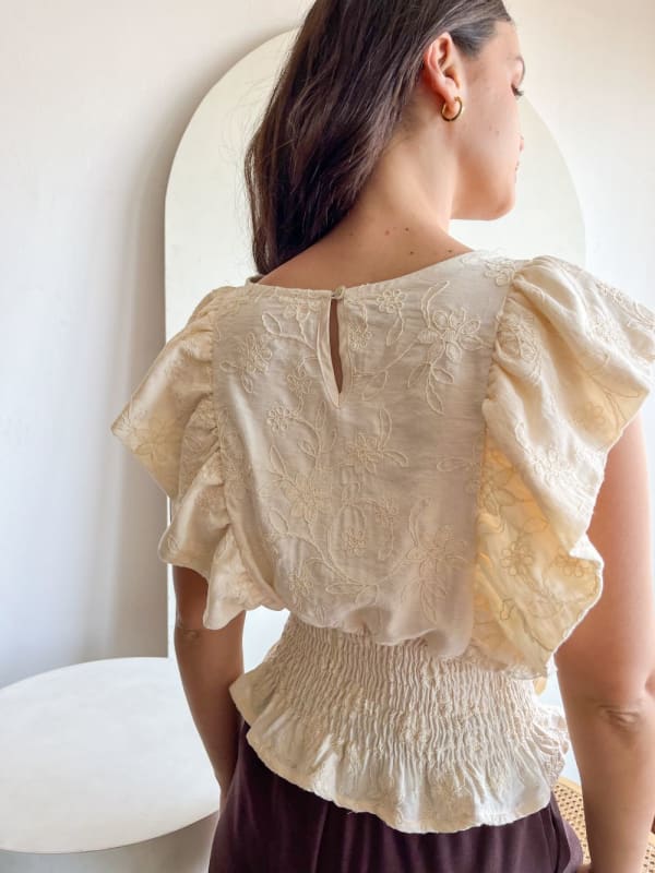 Blusa coco crema