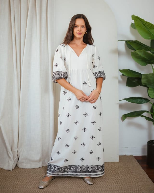 Vestido Helena perla