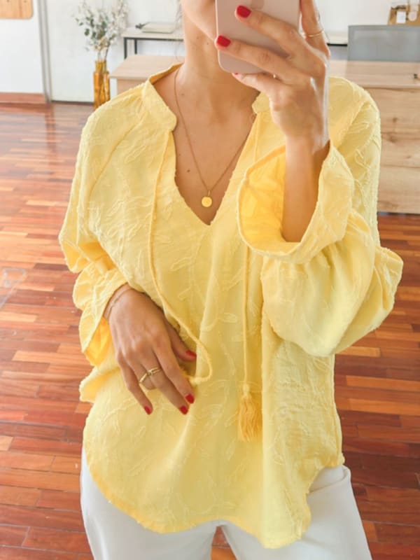 Blusa Boho amarillo