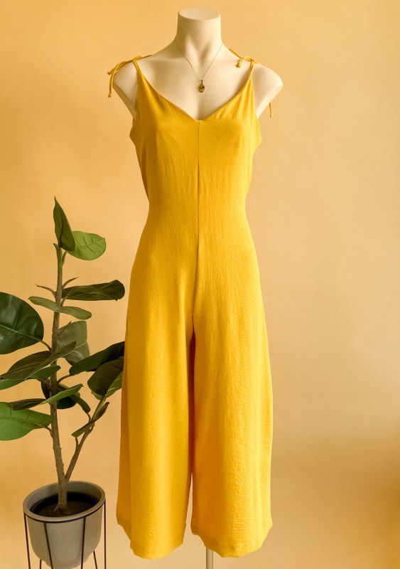 Enterizo Camille mostaza