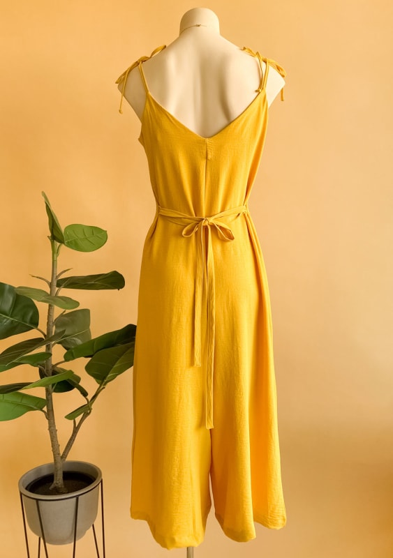 Enterizo Camille mostaza