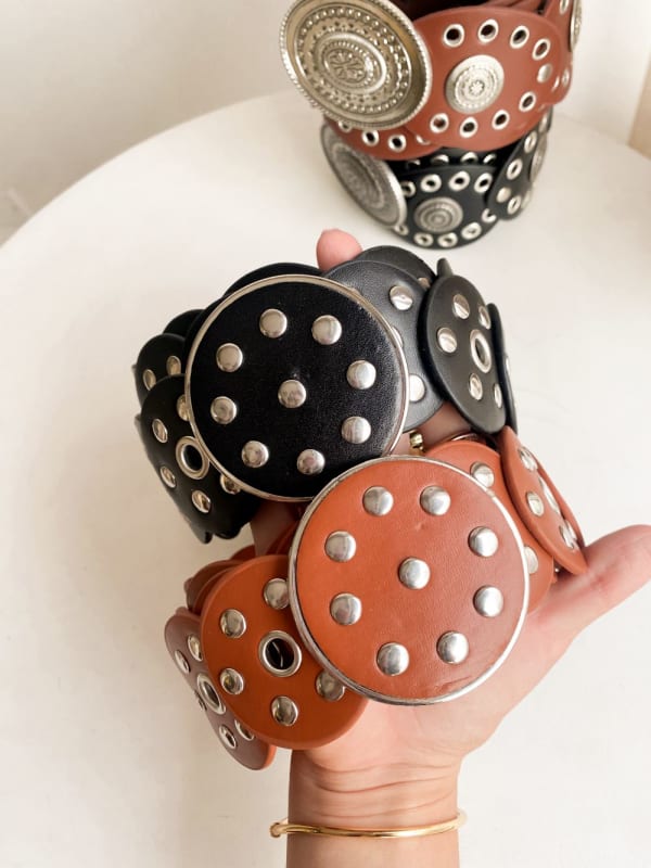 Correa cowgirl disco negro