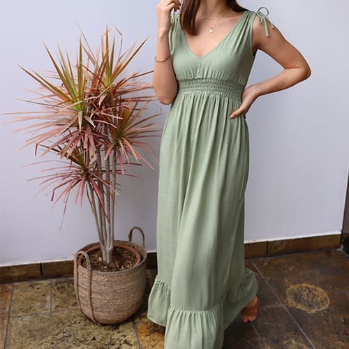 Vestido Santorini verde