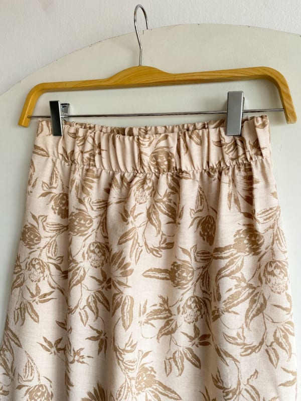 Maxifalda print beige