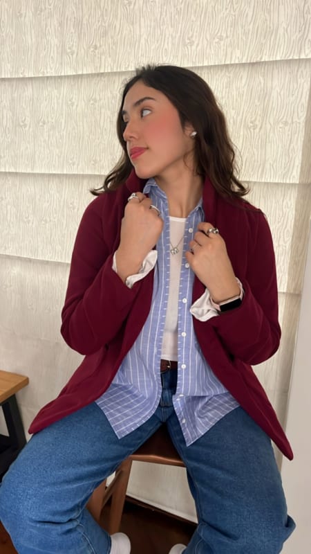 Abrigo French burgundy