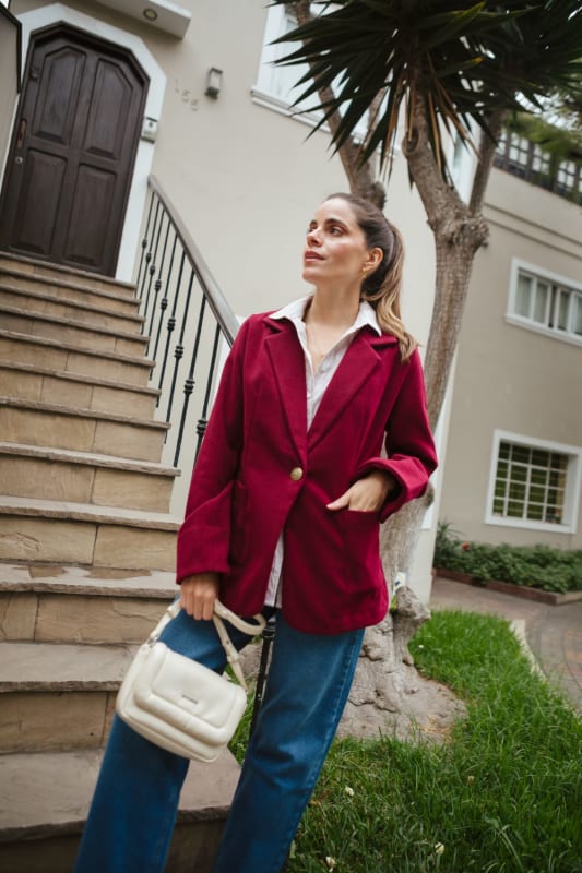 Abrigo French burgundy