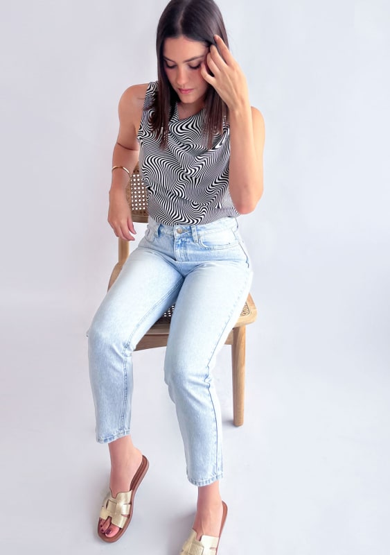 Girlfriend Jeans Sky Girlfriend Jeans Sky