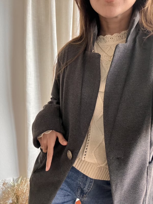 Abrigo French gris Abrigo French gris