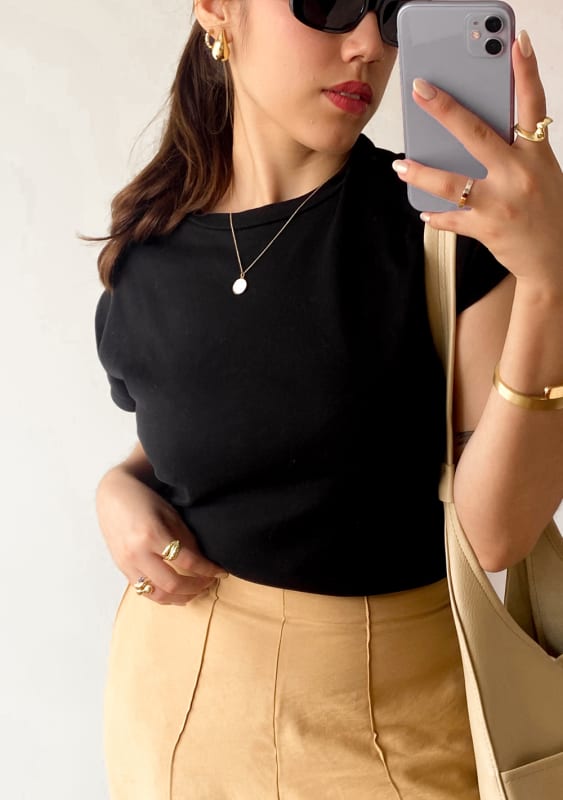 Polo Khloe negro Polo Khloe negro