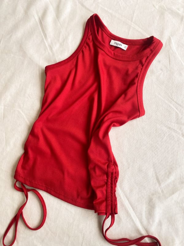 Top Lorenza rojo