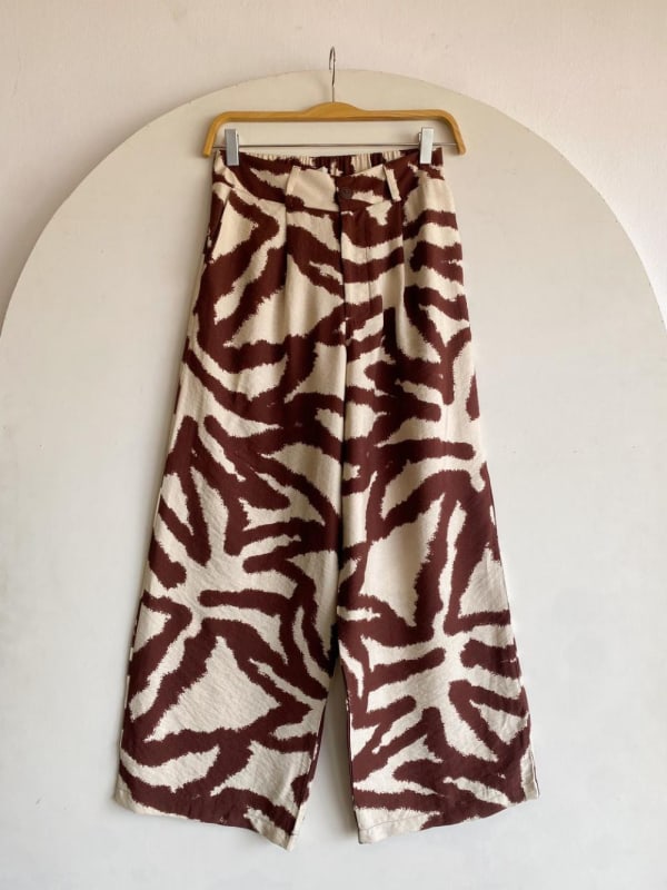 Pantalon Monaco print chocolate