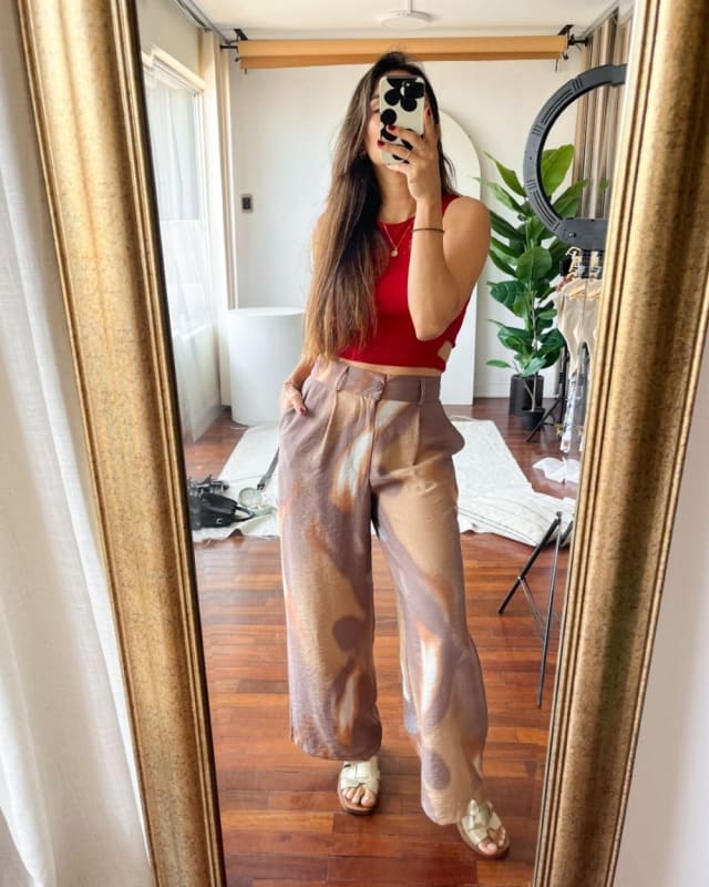 Pantalon Monaco print cocoa