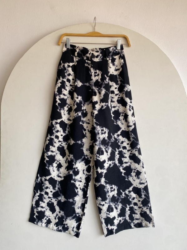 Pantalon Monaco print negro