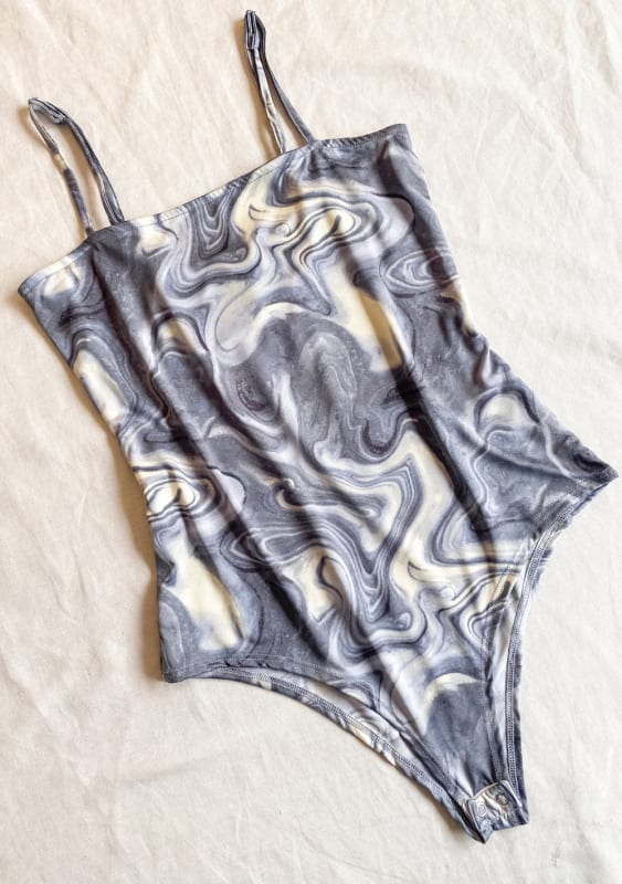 Body Abba print gris Body Abba print gris