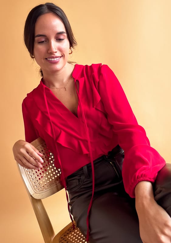 Blusa Olivia rojo Blusa Olivia rojo