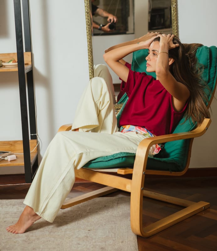 Pantalón Viena wide amarillo