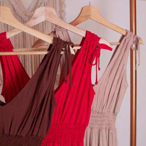 Vestido Santorini rojo