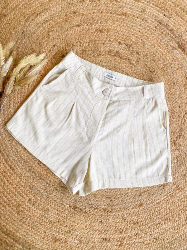 Short sastre rayas verdes