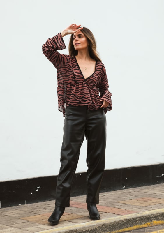 Cuerina Pants negro Cuerina Pants negro