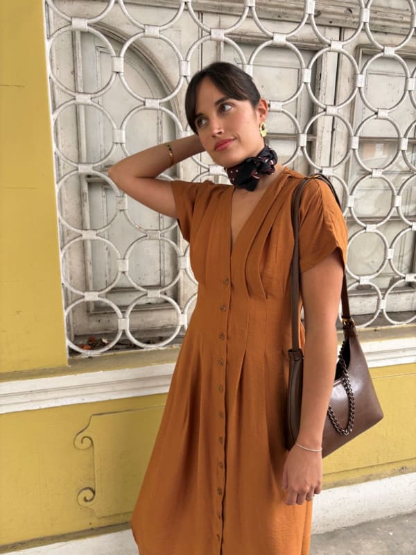 Vestido Sienna camel Vestido Sienna camel