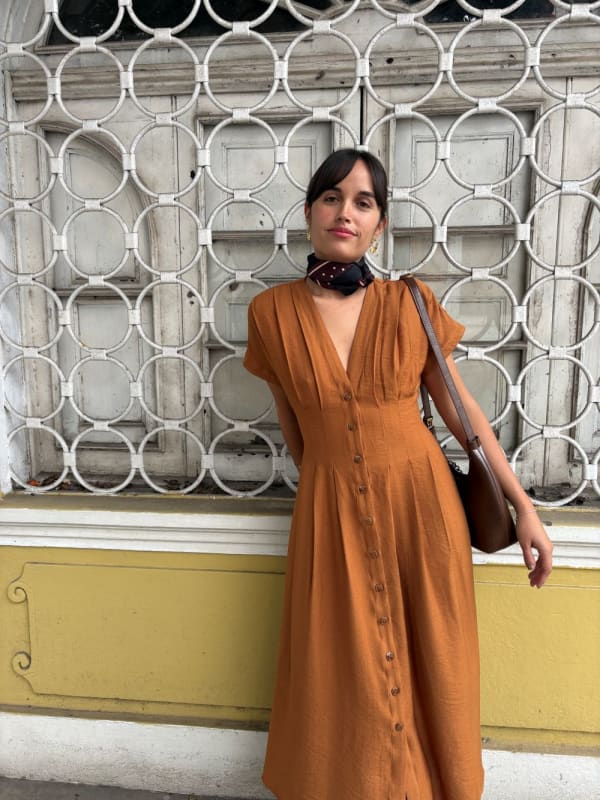 Vestido Sienna camel