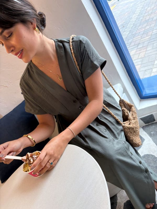 Vestido Sienna verde militar Vestido Sienna verde militar