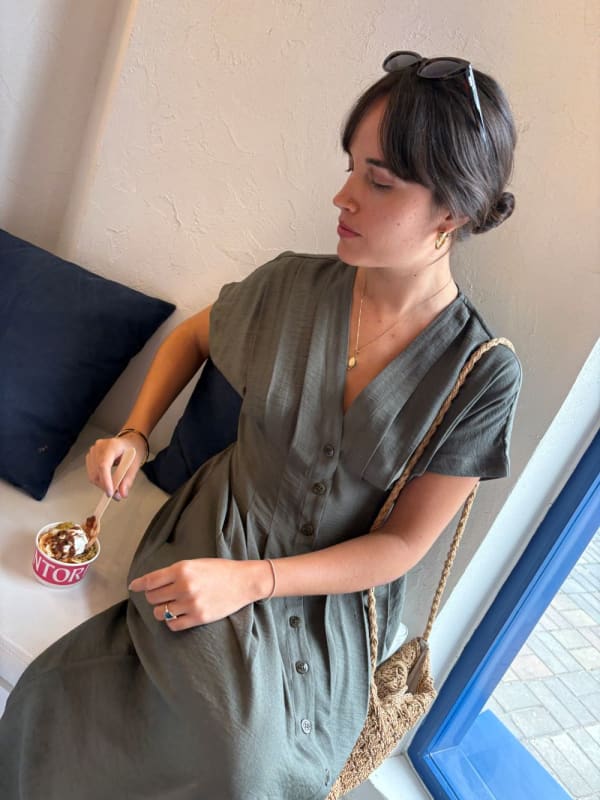 Vestido Sienna verde militar Vestido Sienna verde militar