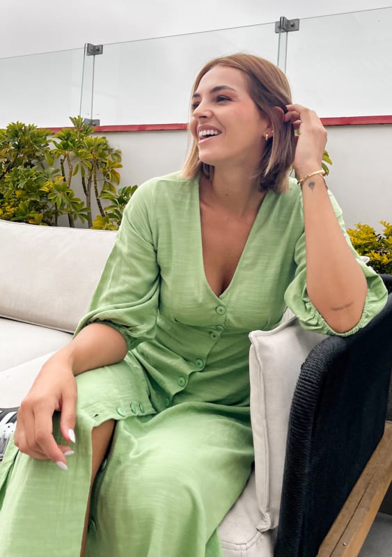 Vestido Rose Verde Vestido Rose Verde