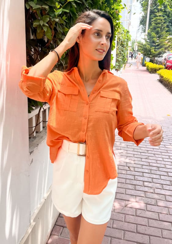 Short cinturón blanco