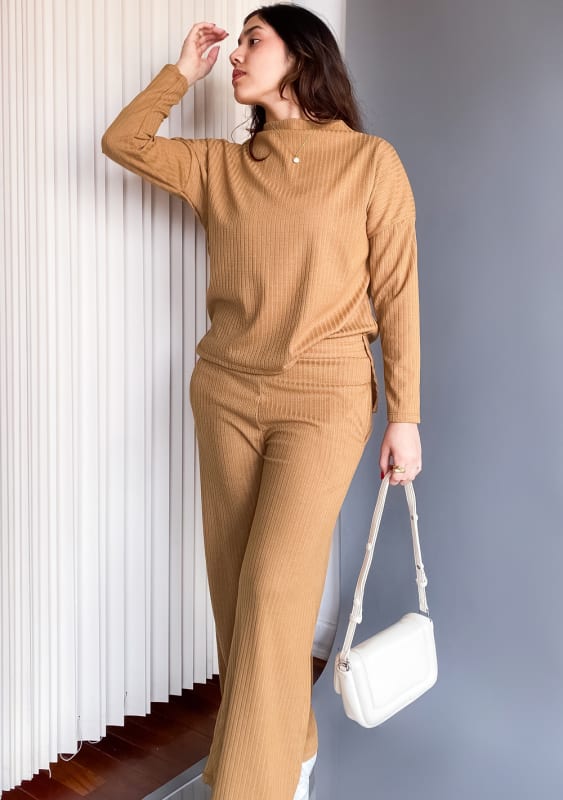 Conjunto de dos piezas Verona camel