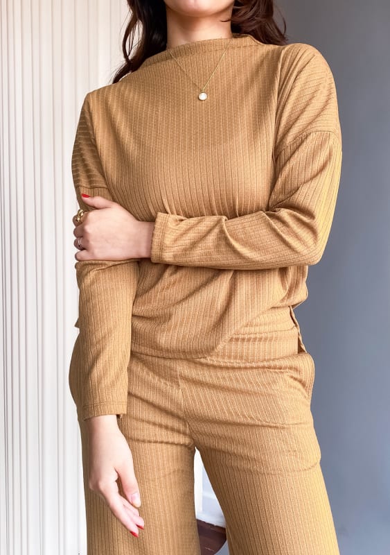 Conjunto de dos piezas Verona camel