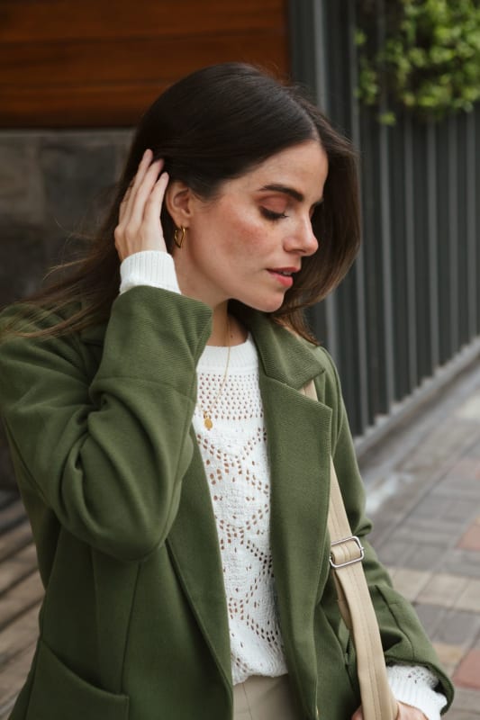 Abrigo French verde