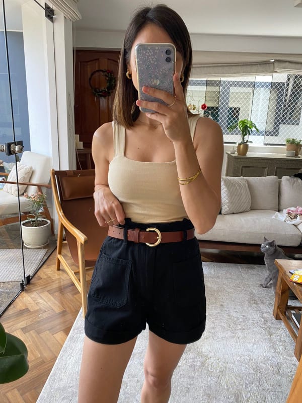 Short Praga negro