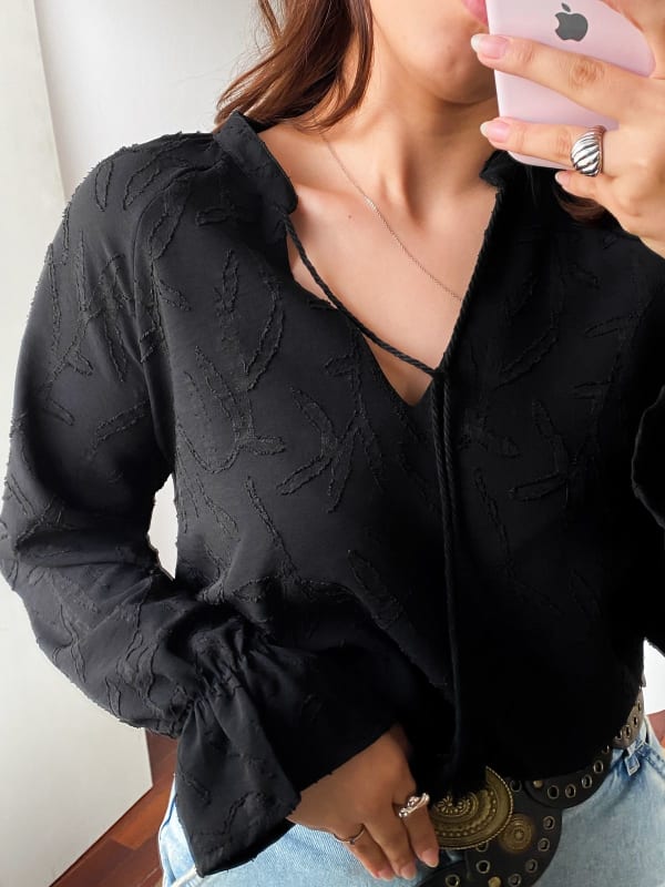 Blusa Boho negro