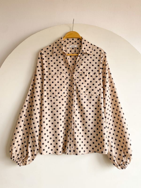 Camisa manga bombacha polka Camisa manga bombacha polka
