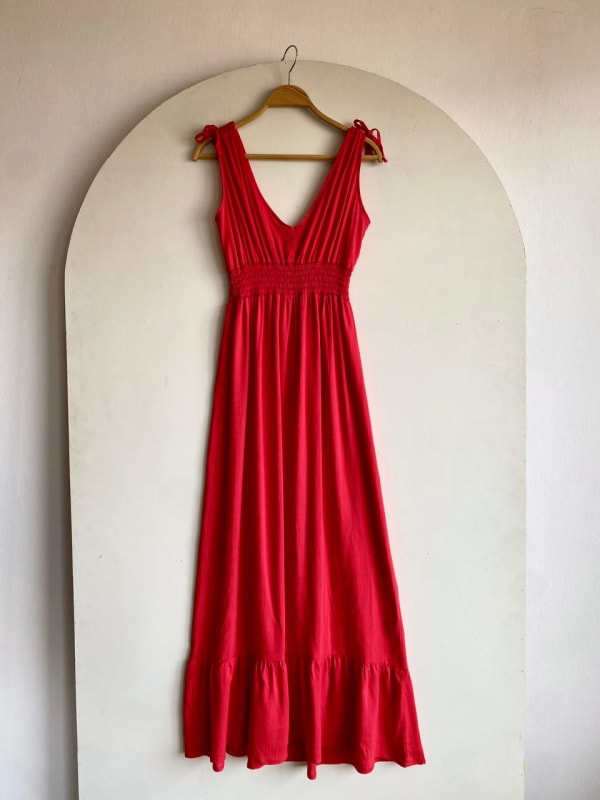 Vestido Santorini rojo