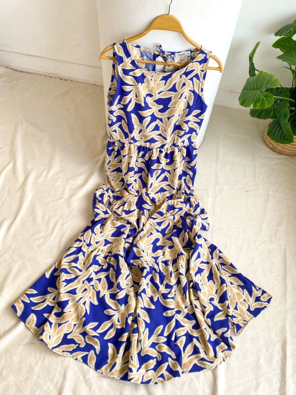 Vestido Florencia print azul