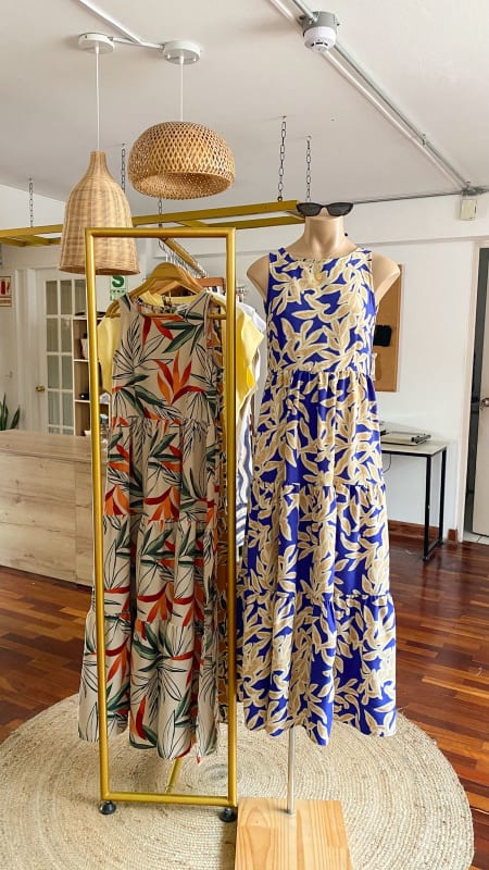 Vestido Florencia print azul