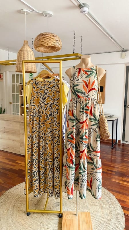 Vestido Florencia print verde